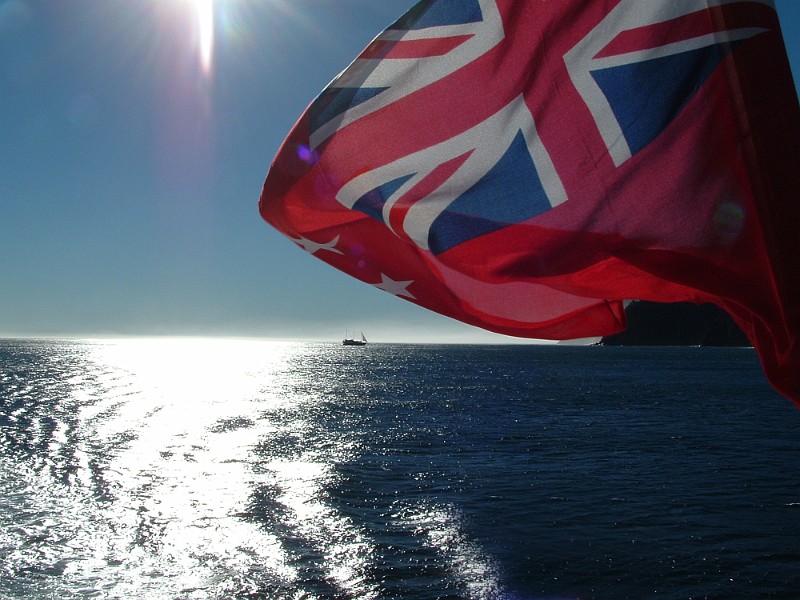 FLAG ON THE TASMAN SEA.JPG